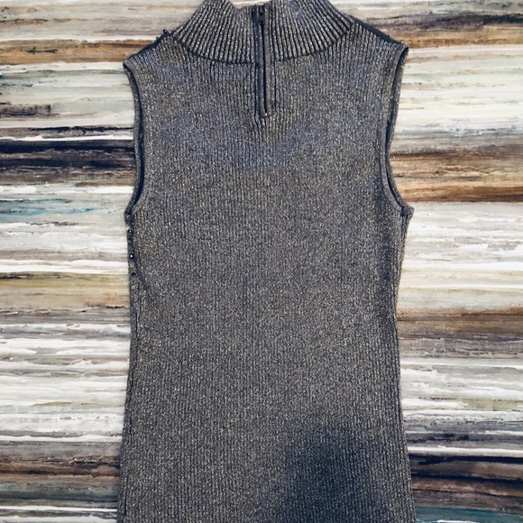 Metallic Gray and Sequence top [NWOT] Size S - Picture 3 of 4